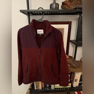 Goodfellow & Co Men's Burgundy Zip Up Sweater